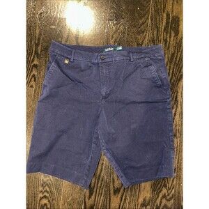 Lauren Ralph Lauren Navy Cotton Chino  Shorts Size 14